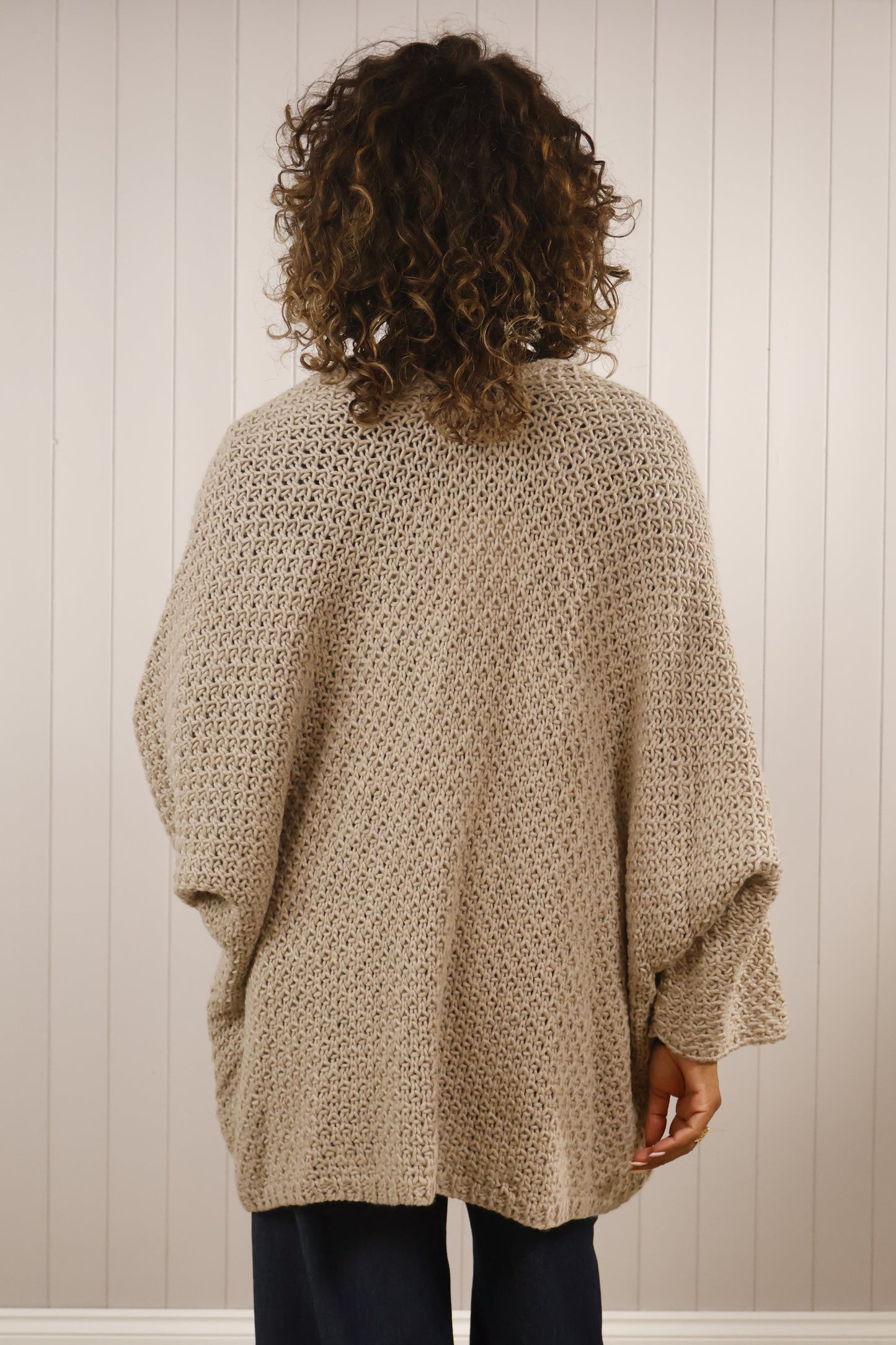 Goose Island Chunky Cable Knit Cardigan with Pockets