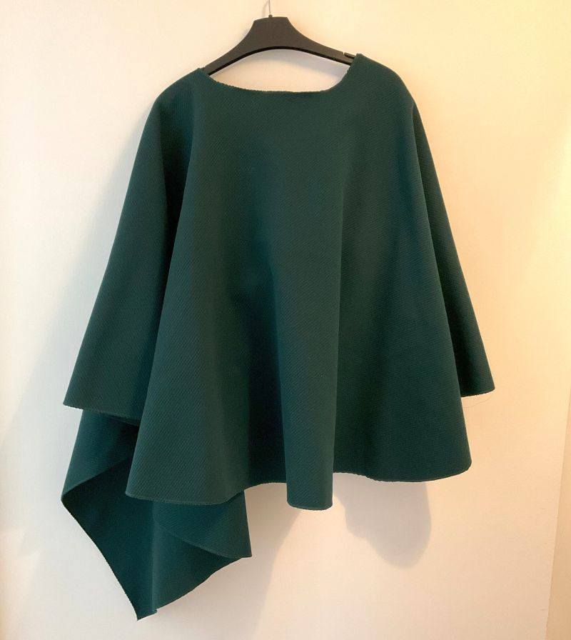 Kurt Muller Elegant Italian Knit Cape with Knot Closure One Size Assorted Colours