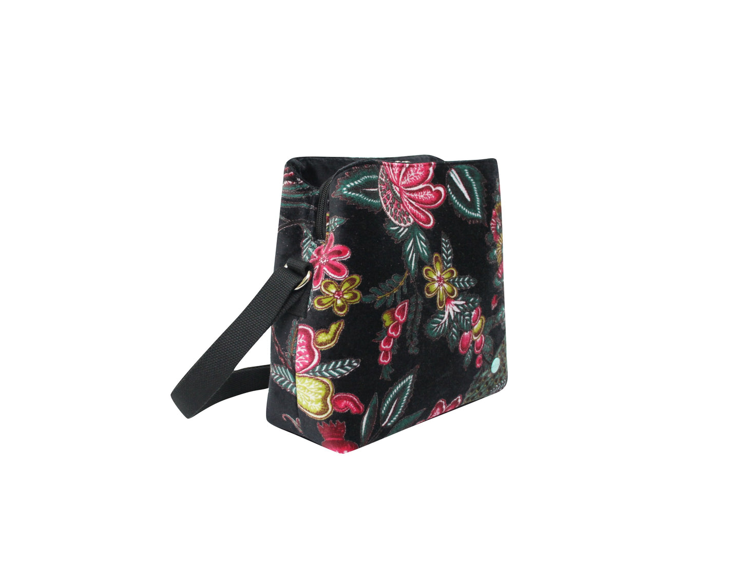 Earth Squared Printed Velvet Logan Crossbody Bag