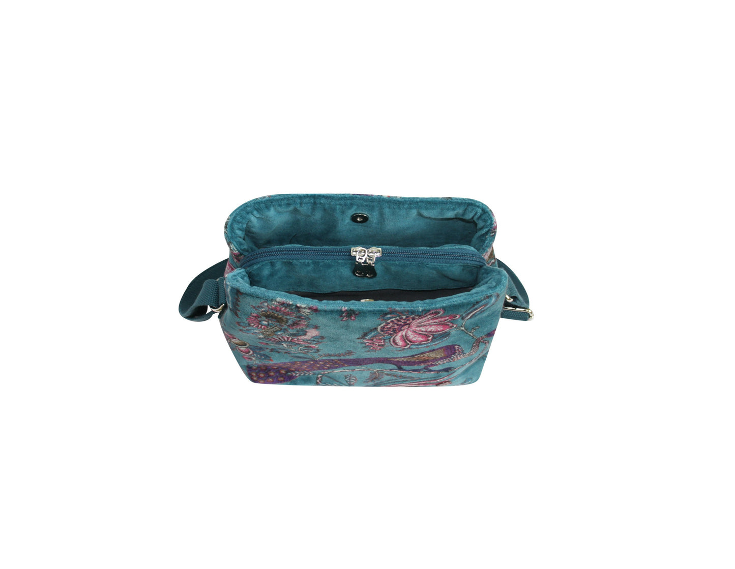 Earth Squared Printed Velvet Logan Crossbody Bag