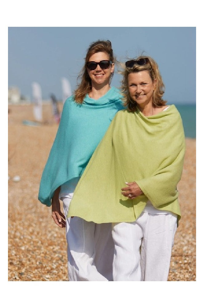 Cashmere Wool Blend Ponchos by Cadenza Italy