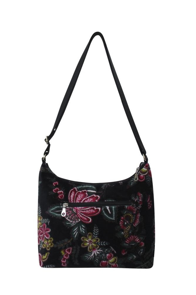 Earth Squared Printed Velvet Hobo Bag Cross Body Shoulder Bag