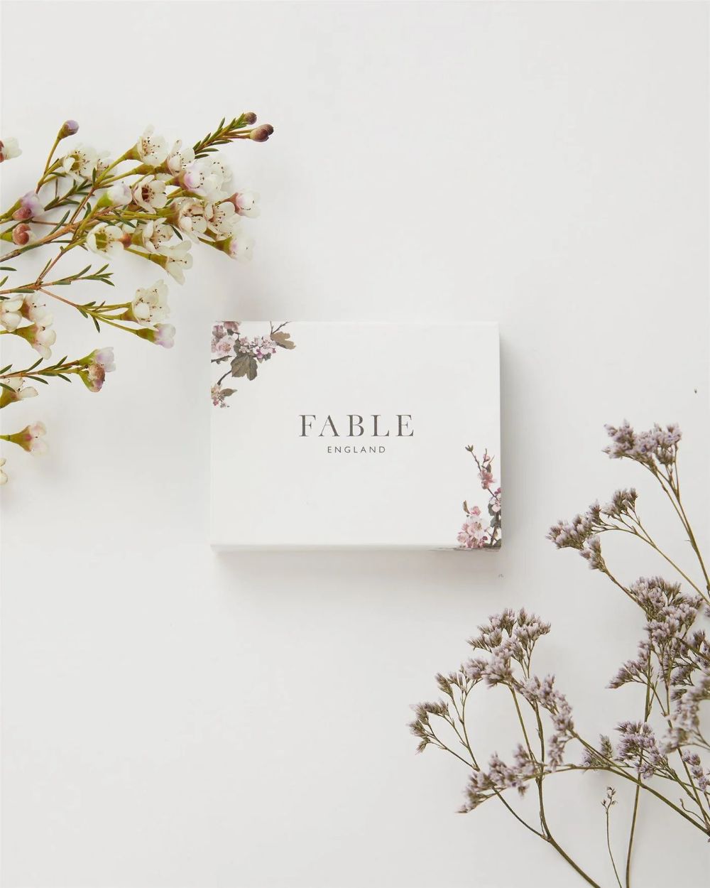 Fable England Blue Butterfly Silver Necklace in Gift Box