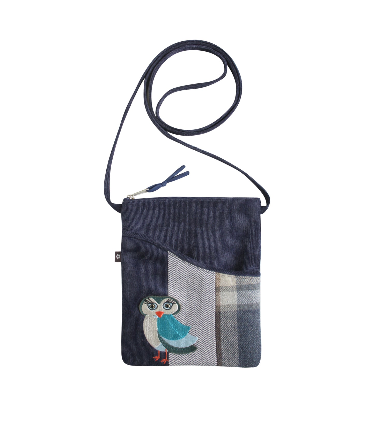 Earth Squared Tweed Applique Crossbody Sling Bag Animal and Nature Designs