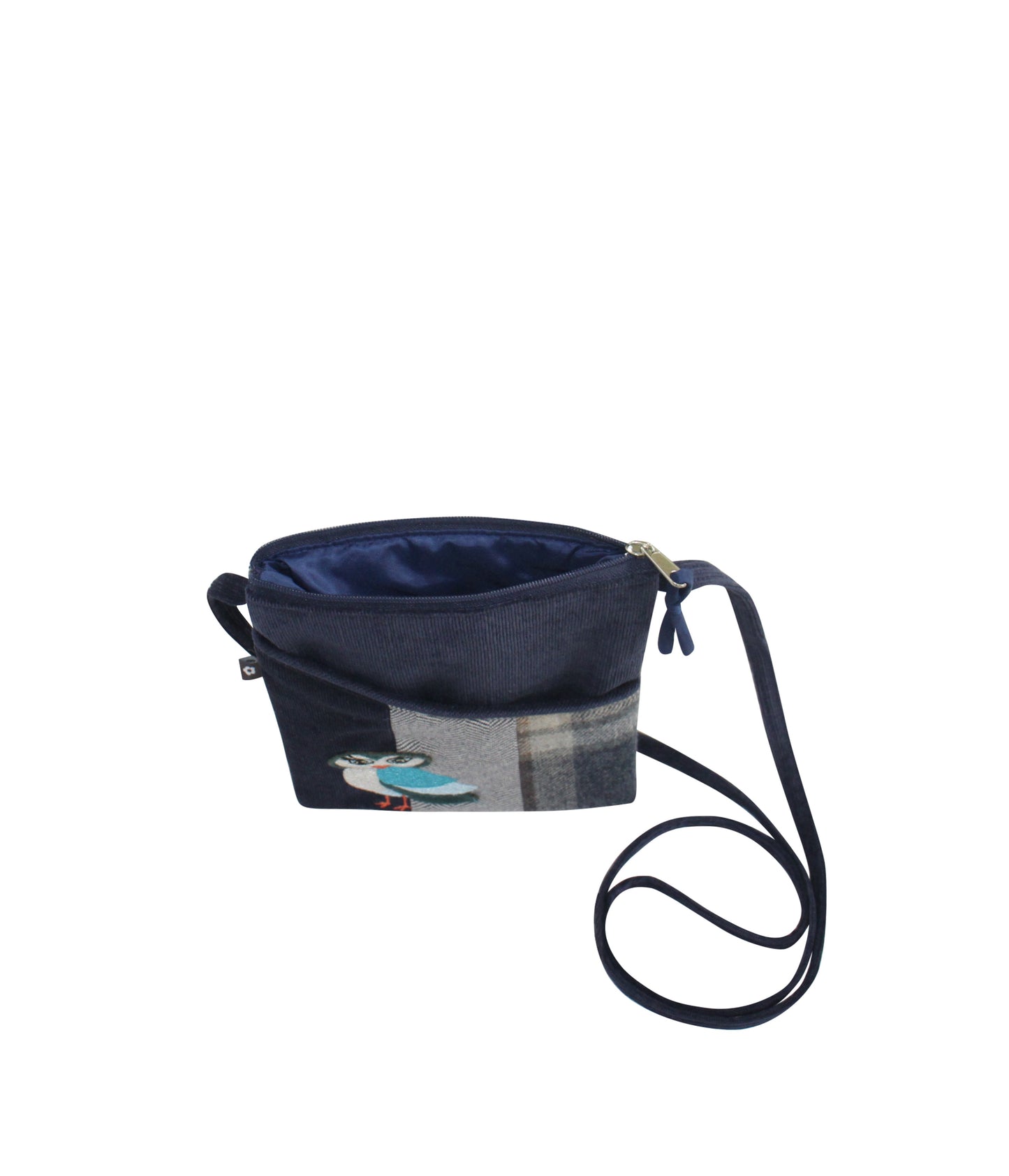 Earth Squared Tweed Applique Crossbody Sling Bag Animal and Nature Designs