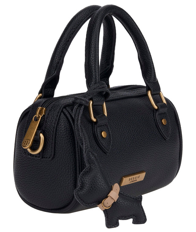 Bessie London Small Boston Grab Bag with Puppy Charm
