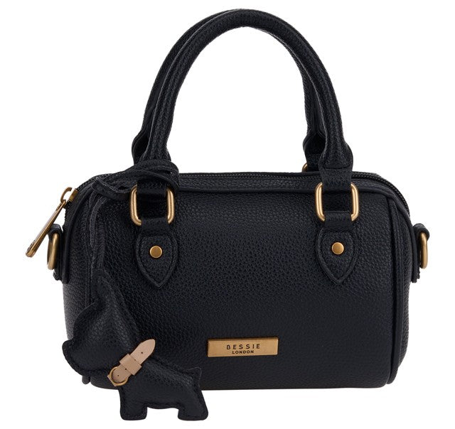 Bessie London Small Boston Grab Bag with Puppy Charm