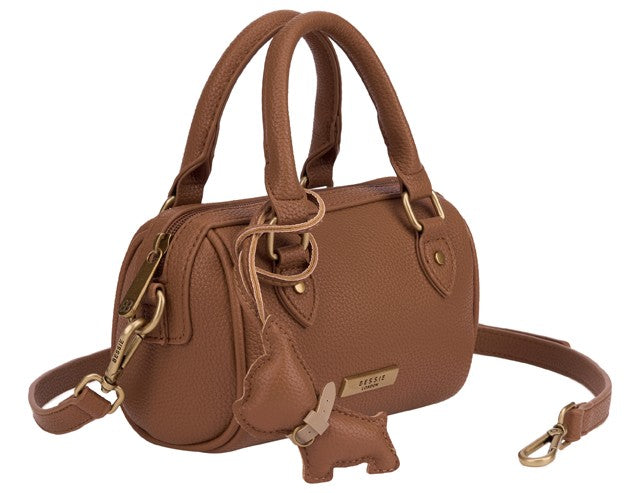Bessie London Small Boston Grab Bag with Puppy Charm