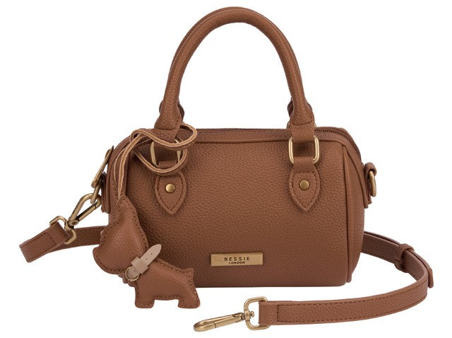 Bessie London Small Boston Grab Bag with Puppy Charm