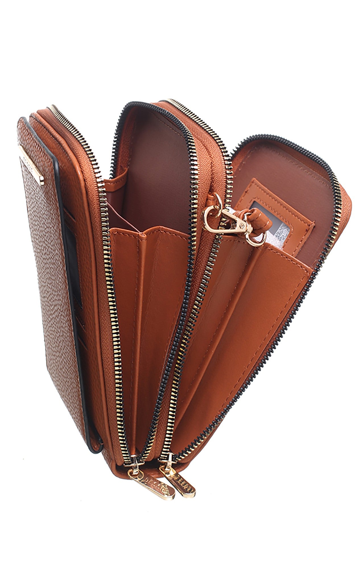 Bessie London Tan Classic Cross Body Phone Bag New