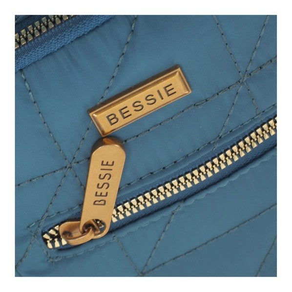 Bessie London Quilted Phone Cross Body Bag New