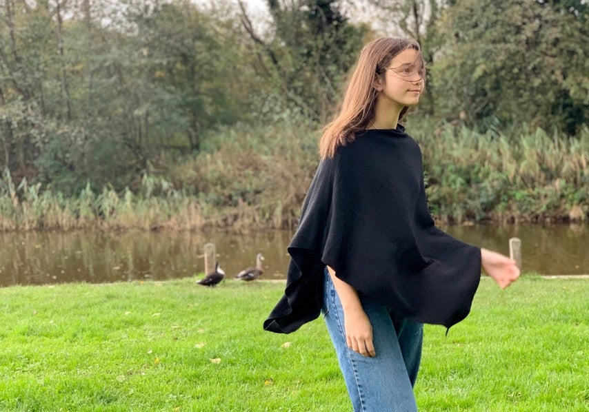 House of Conti Firenze Cashmere & Merino Wool Blend Poncho