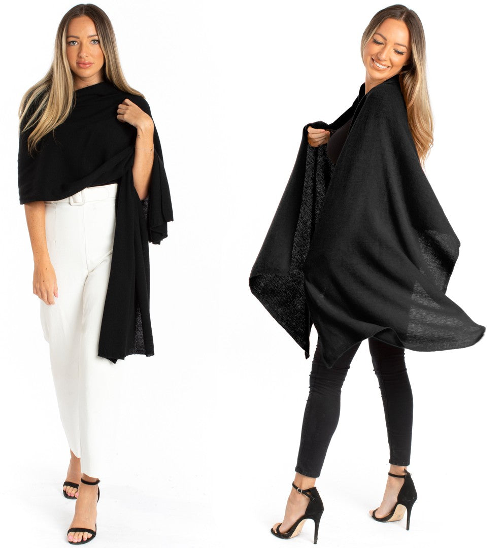 House of Conti Firenze Cashmere & Merino Wool Blend Large Wrap Shawl