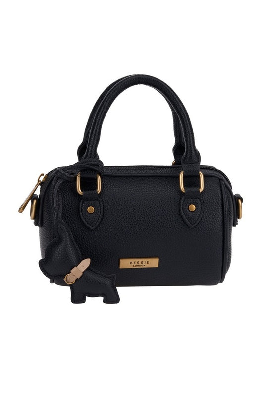 Bessie London Small Boston Grab Bag with Puppy Charm