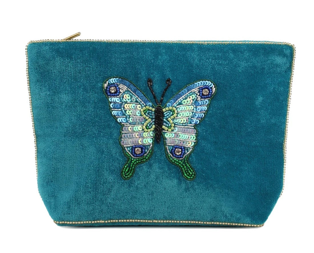 My Doris Velvet Hand Beaded Pouches