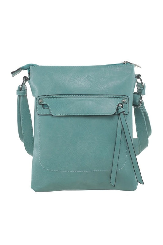 Bessie London Classic Zipper Cross Body Bag
