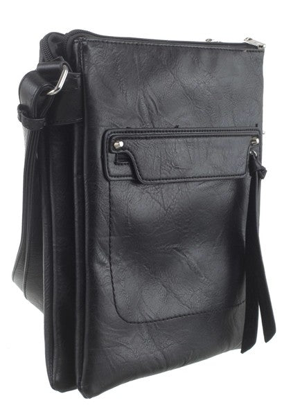 Bessie London Classic Zipper Cross Body Bag