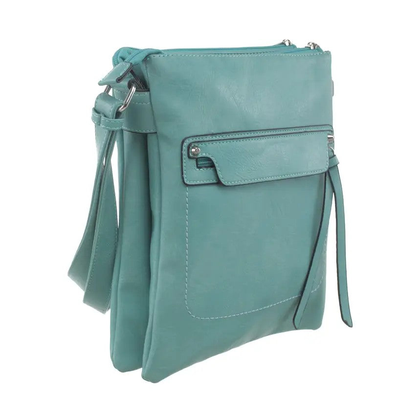 Bessie London Classic Zipper Cross Body Bag