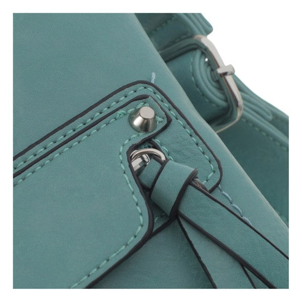 Bessie London Classic Zipper Cross Body Bag