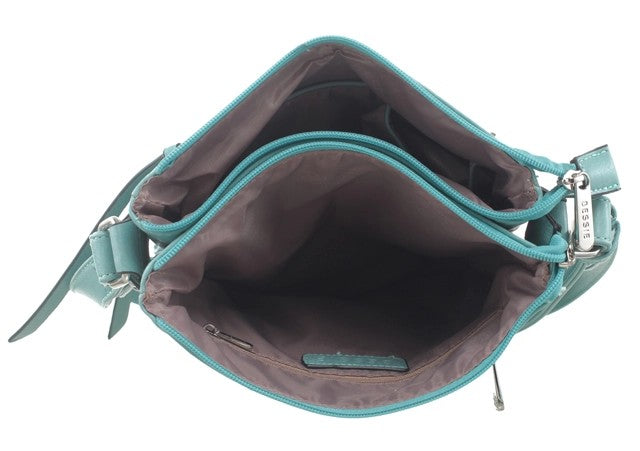 Bessie London Classic Zipper Cross Body Bag