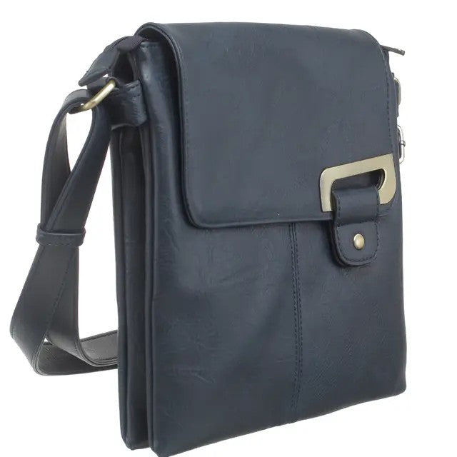 Bessie London Navy Classic Travel Cross Body Bag