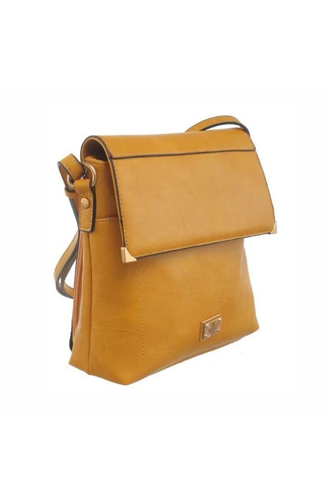 Bessie London Bucket Cross Body Bag With Back Zip Pocket