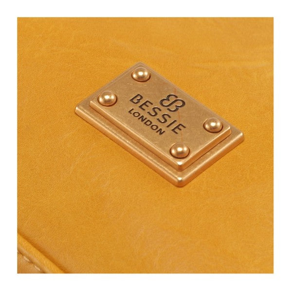 Bessie London Bucket Cross Body Bag With Back Zip Pocket