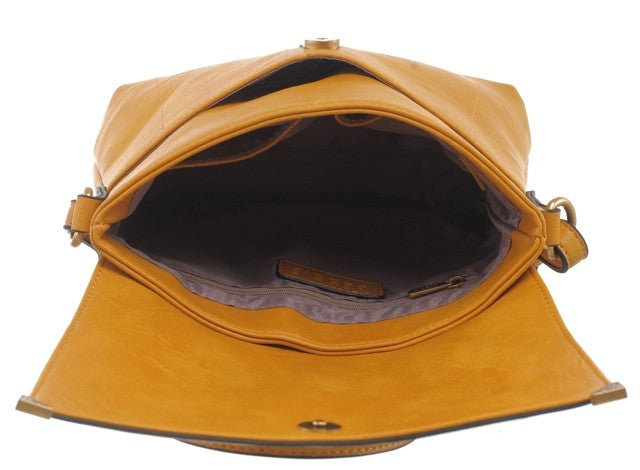 Bessie London Bucket Cross Body Bag With Back Zip Pocket