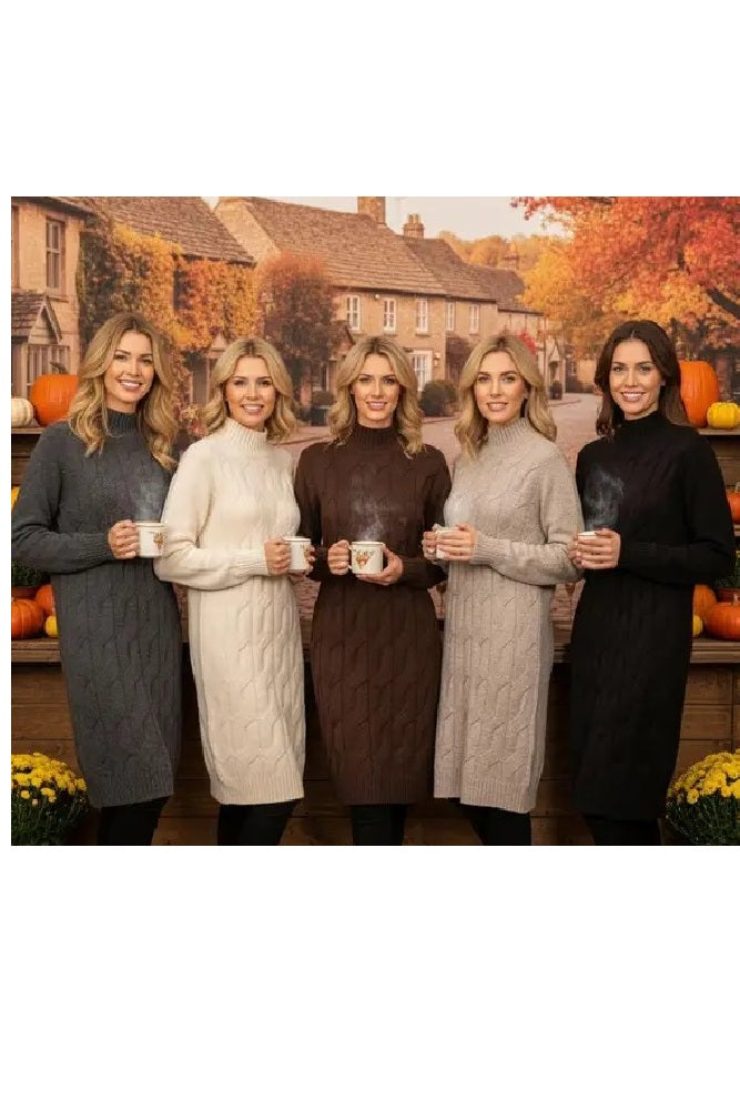 Kurt Muller Cable Soft Touch Knitted Dress