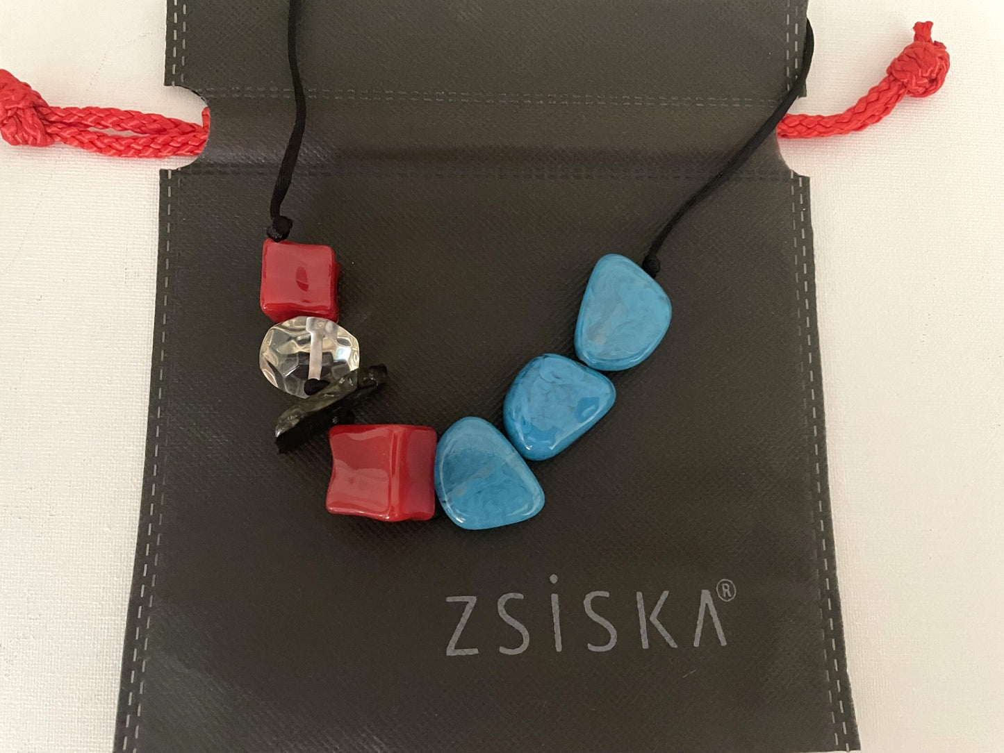 Zsiska New ‘CASBAH’ Collection Beautiful Multicoloured Seven Bead Necklace