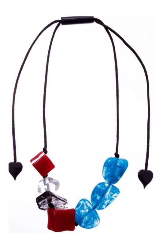 Zsiska New ‘CASBAH’ Collection Beautiful Multicoloured Seven Bead Necklace