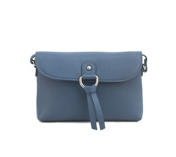 Eastern Counties Leather Womens Cleo Crossbody Handbag Slate Blue