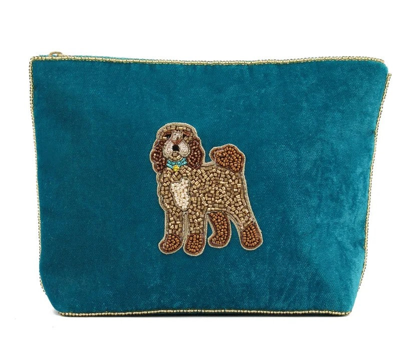 My Doris Velvet Hand Beaded Pouches