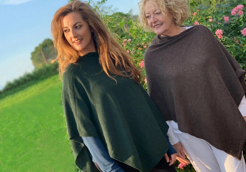 House of Conti Firenze Cashmere & Merino Wool Blend Poncho