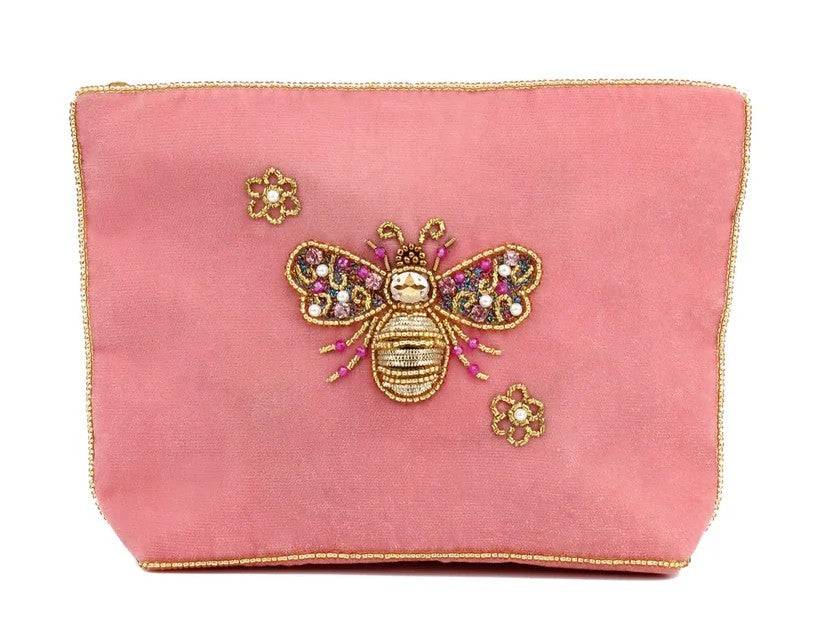 My Doris Velvet Hand Beaded Pouches