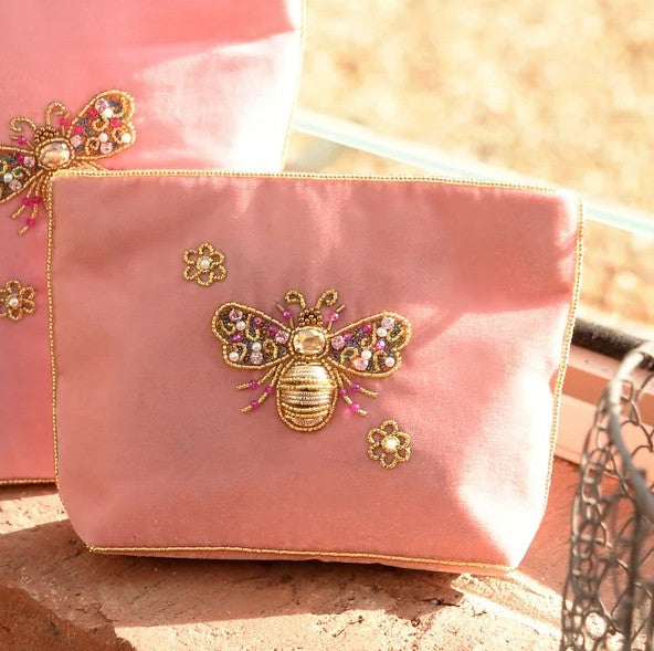 My Doris Velvet Hand Beaded Pouches