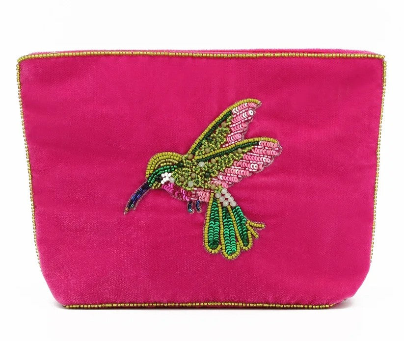 My Doris Velvet Hand Beaded Pouches