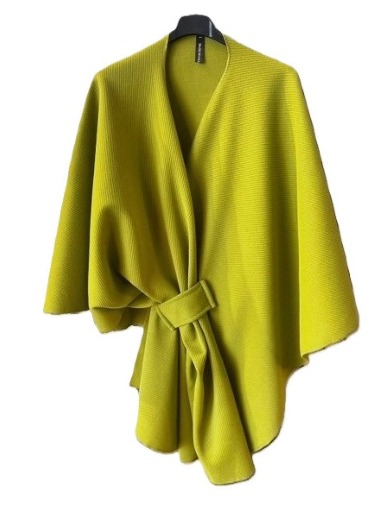 Stunning Italian Knot Wrap Cape Poncho Knit One Size 8-20 Assorted Colours