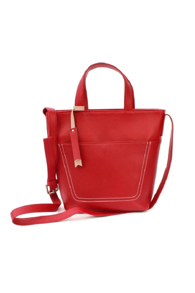 Eastern Counties Leather Stunning Red Nadia Handbag Adjustable Crossbody Strap