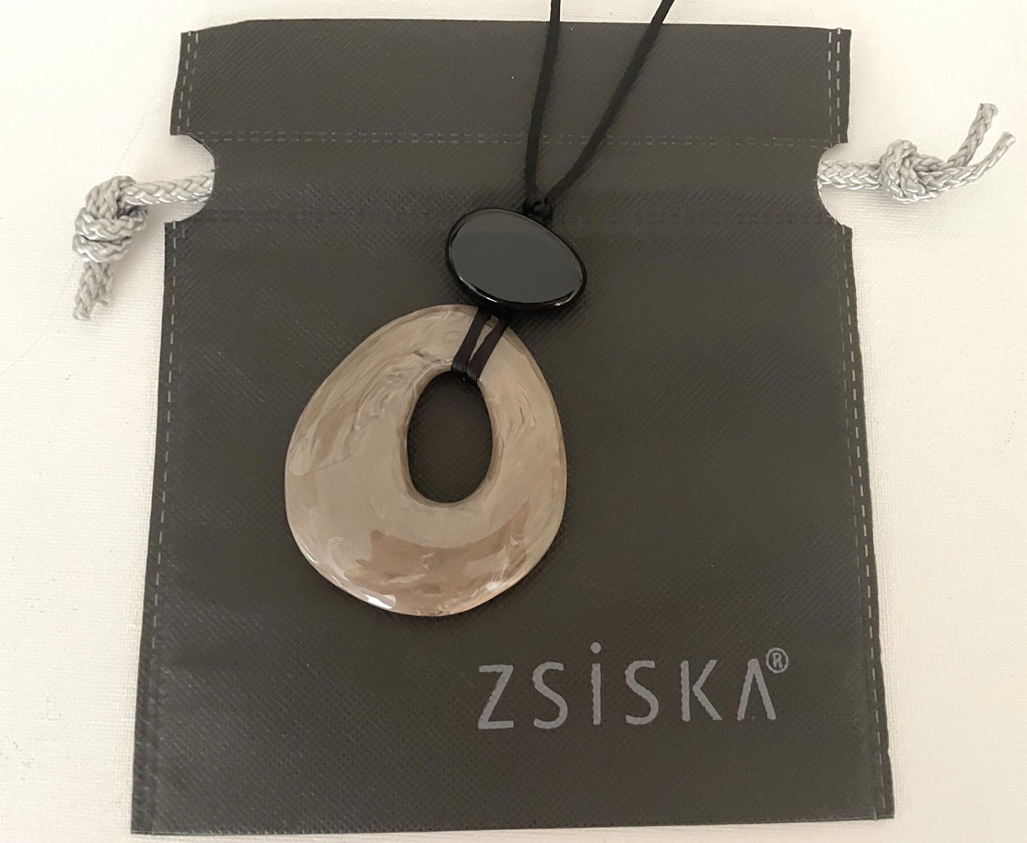 Zsiska New ‘Organic’ Collection Natural Two Bead Assorted Pendant Necklace