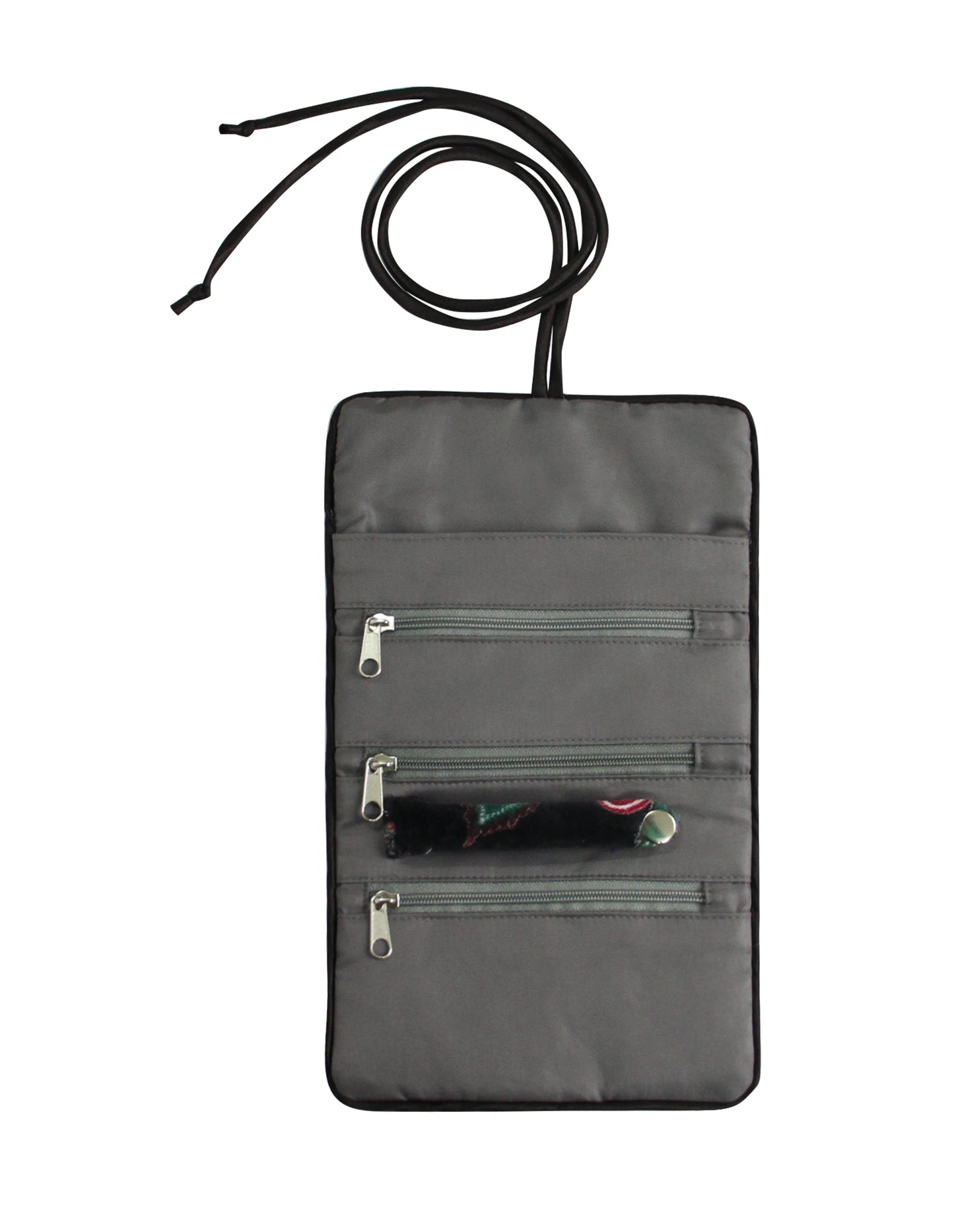 Earth Squared Printed Velvet Jewellery Roll