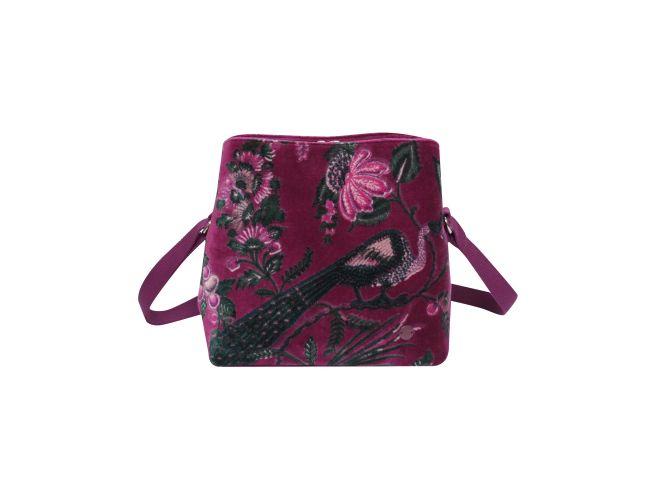 Earth Squared Printed Velvet Logan Crossbody Bag