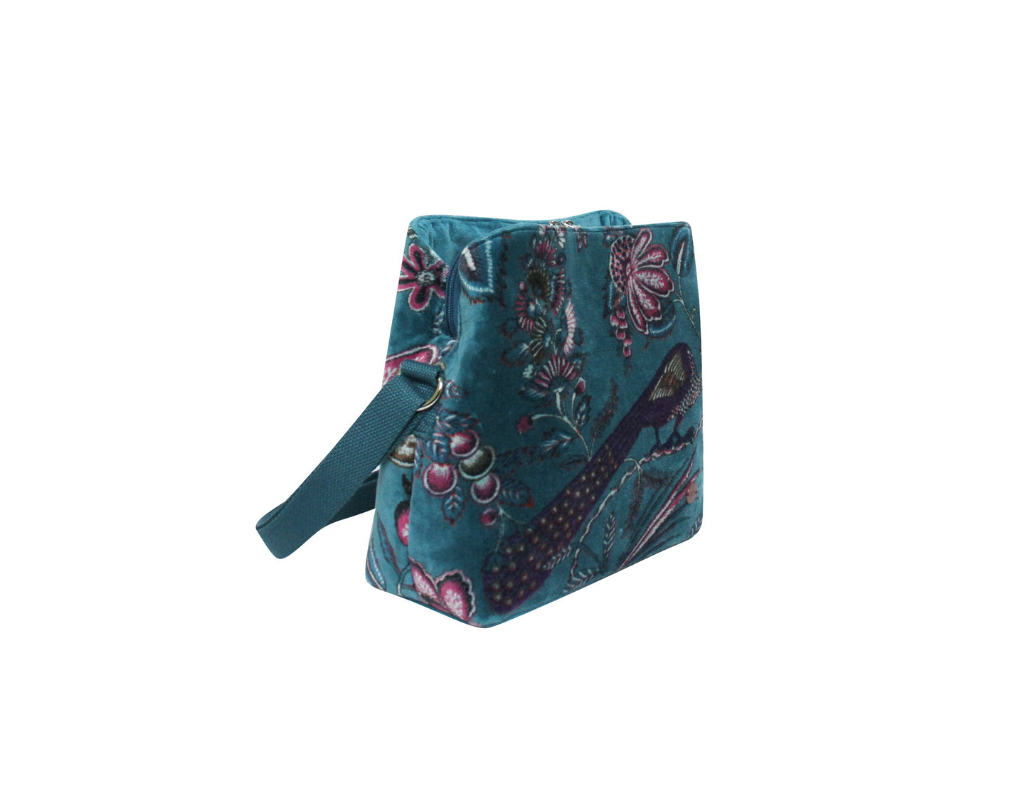 Earth Squared Printed Velvet Logan Crossbody Bag