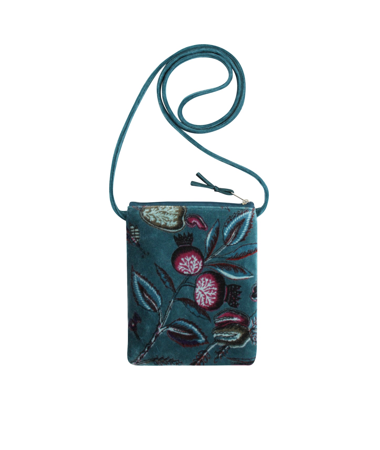 Earth Squared Printed Velvet and Corduroy Crossbody Sling Bag