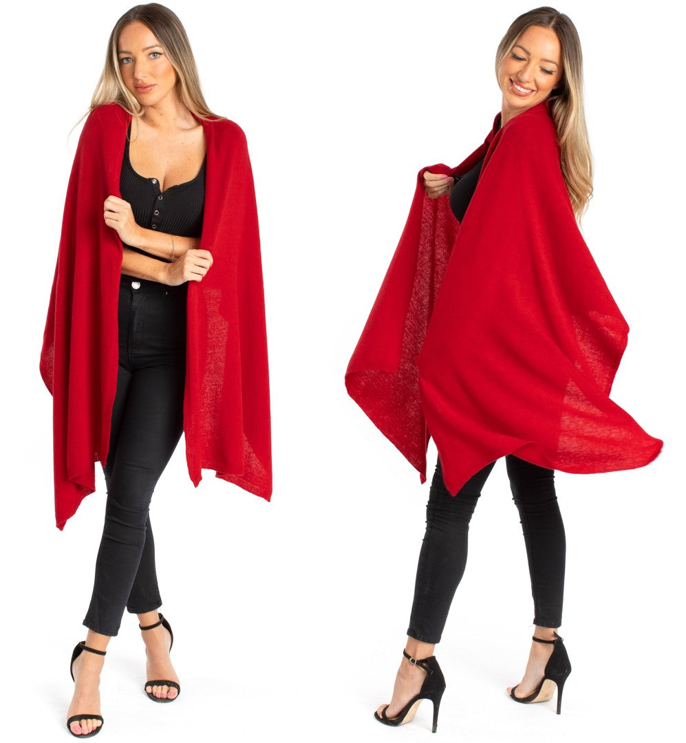 House of Conti Firenze Cashmere & Merino Wool Blend Large Wrap Shawl