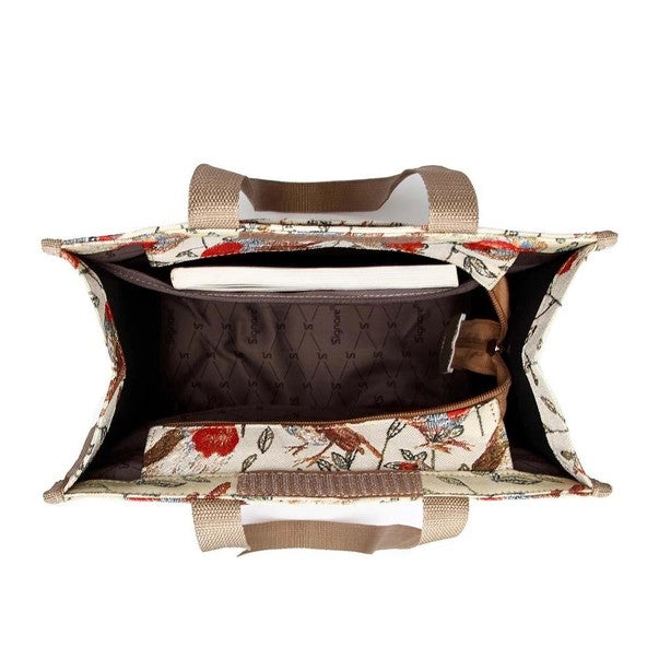 Signare Tapestry Shopper/Tote Bag Beautiful Robin Birds