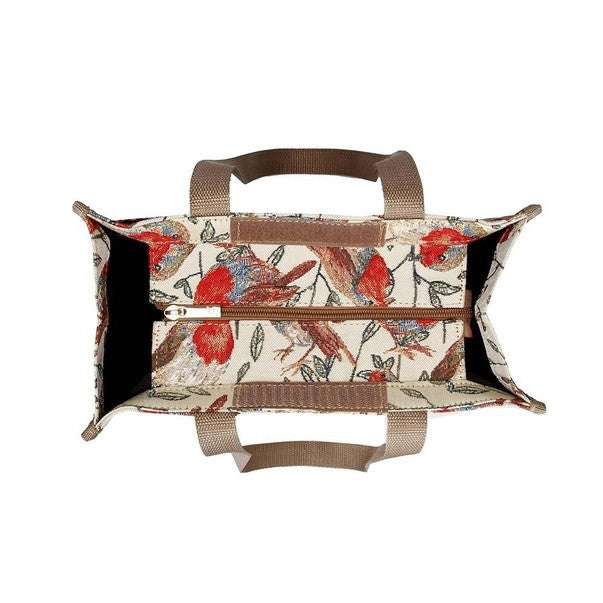 Signare Tapestry Shopper/Tote Bag Beautiful Robin Birds