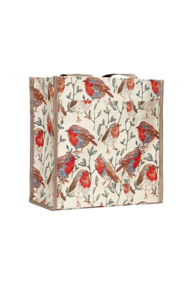 Signare Tapestry Shopper/Tote Bag Beautiful Robin Birds