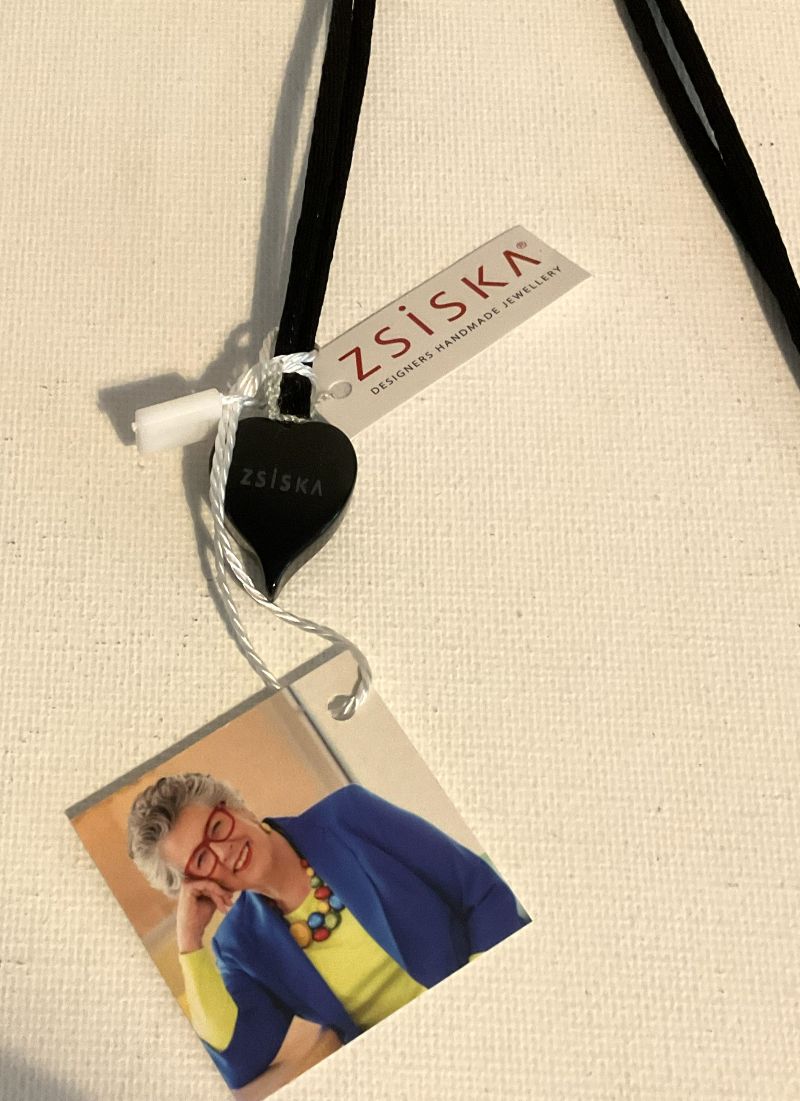 Zsiska by Prue Sirocco Resin Adjustable Pendant Necklace Gold, Blue, Green