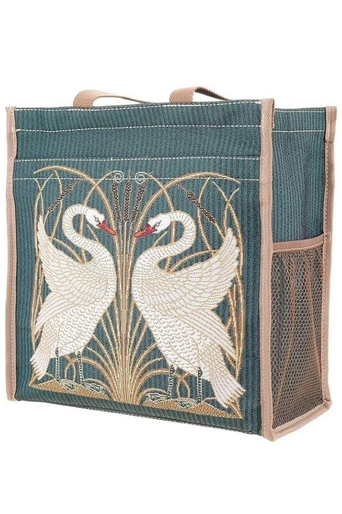 Signare Tapestry Shopper/Tote Bag Walter Crane Inspired Swan Painting